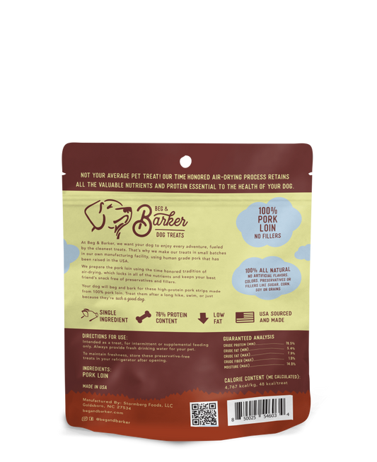 Beg & Barker Dog Treats-Pork Loin