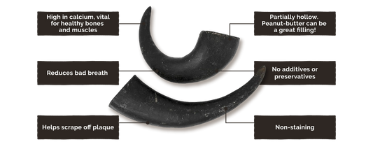 Buffalo Horn Dog Chews