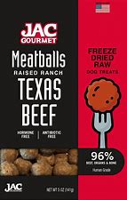 JAC Pet Nutrition Texas Beef Meatballs