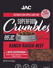 JAC Pet Nutrition Superfood Crumbles-Beef